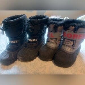 TWO Pair Sorel Winter Boots Size 10